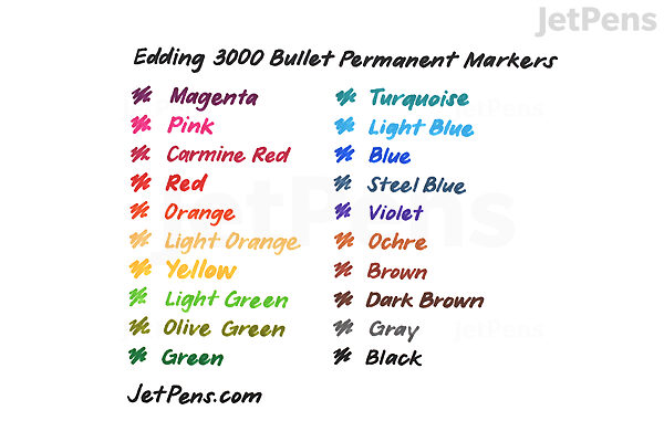 Edding 3000 • Permanent Marker 1.5-3mm Ochre