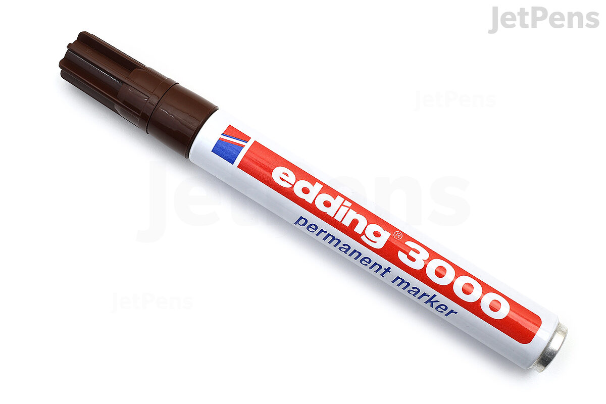 Edding 3000 Bullet Permanent Marker - Dark Brown