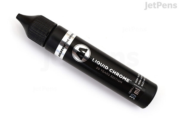 Molotow Liquid Chrome Marker Mirror Effect Silver Pen Alcohol Based High  Gloss Ink 