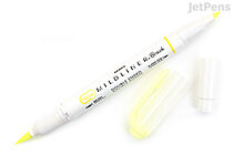 Zebra Mildliner Double-Sided Highlighter Brush - US - Brush / Extra Fine - Mild Yellow - ZEBRA 79150UPC