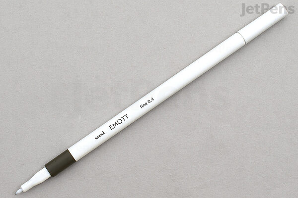 Uni Ball Emott Ever Fine Porous Point Pen, Stick, Fine 0.4 Mm, Assorted Ink  Colors, White