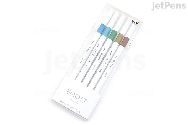 Uni EMOTT Sign Pen - 0.4 mm - 10 Color Set - No.3