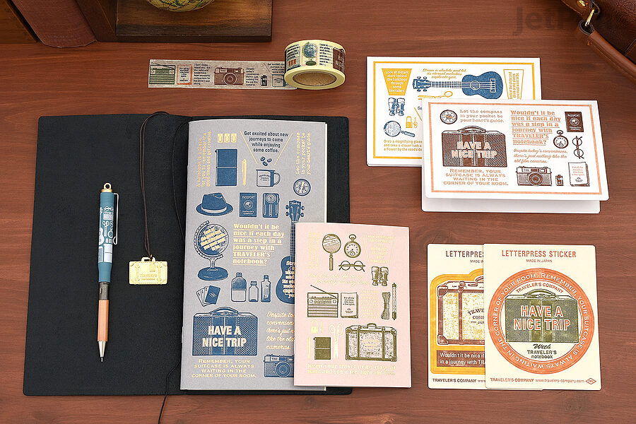 The Travel Tools Collection included stationery inspired by the things you would bring while traveling.