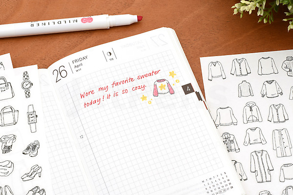 Pine Book My Journal Sticker - Decoration - Autumn | JetPens