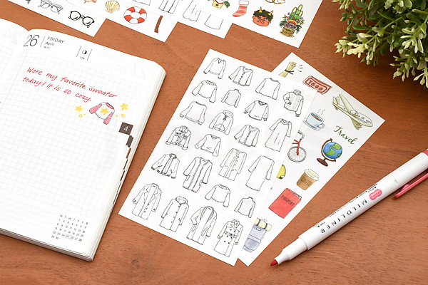 Pine Book My Journal Sticker - Decoration - Autumn | JetPens