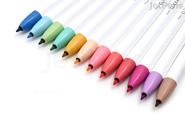 Zebra Clickart Retractable Marker Pen - Lime - WYSS22-LIM