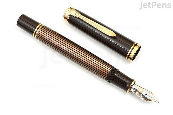 Pelikan Souveran M800 Fountain Pen - Brown-Black - Fine Nib - Limited Edition