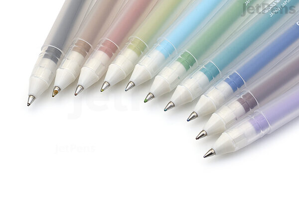 Gel Pen Set, Assorted Colors, 0.8mm - 1.0 Mm Tip Sizes, 48/set