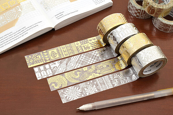 Afgrond reparatie maandag Round Top Material Michemon Washi Tape - Gold Foil - Japan - 20 mm x 8 m |  JetPens