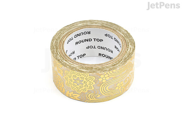 Afgrond reparatie maandag Round Top Material Michemon Washi Tape - Gold Foil - Japan - 20 mm x 8 m |  JetPens