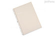 Lihit Lab Pastello Twist Ring Notebook - A5 - Lined - Beige
