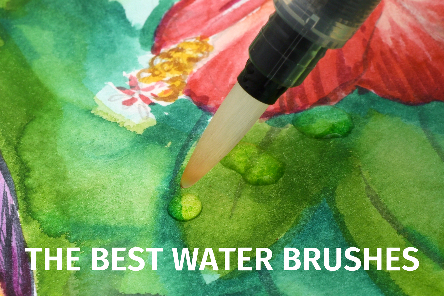 Bundle Deals Flat / Fine Tip Refillable Water Brushes Watercolor