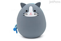 Lihit Lab Smart Fit PuniLabo Egg Pouch - Gray Cat - LIHIT LAB A-7783-4