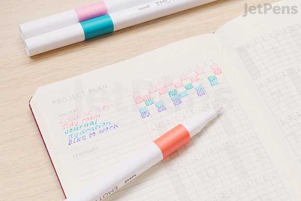 Monitor short- and long-term goals by habit tracking
