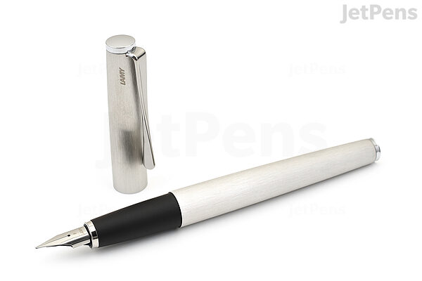 Groen Vlieger traagheid LAMY Studio Fountain Pen - Brushed Stainless Steel - Extra Fine | JetPens
