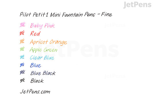 Pilot Petit1 Mini Fountain Pen - Blue Black - Fine Nib - PILOT SPN-20F-BB