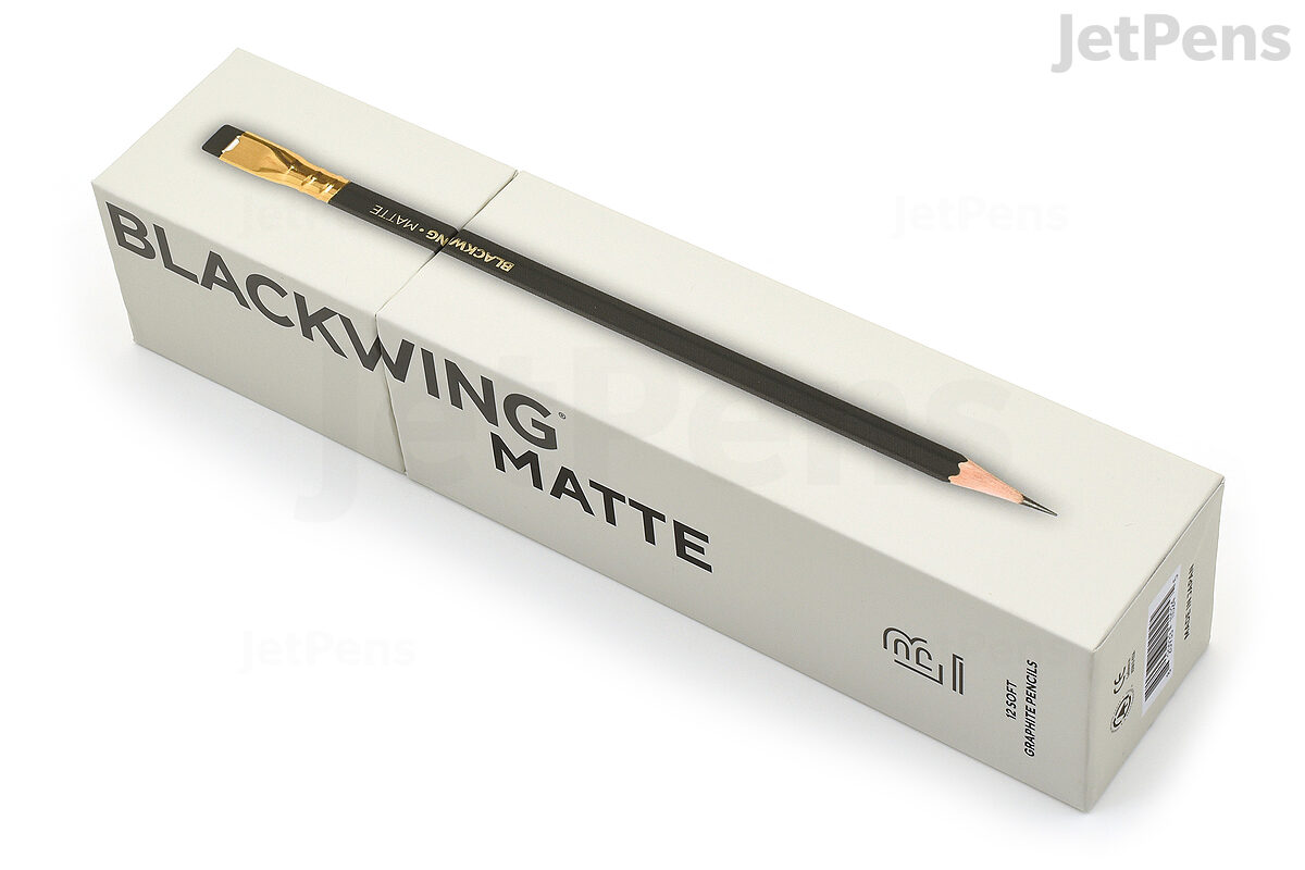 Blackwing pencils black, soft graphite, (set of 12)