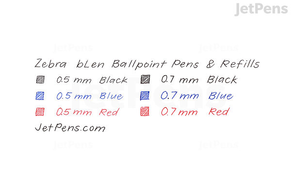 Zebra Blen 3C 3 Color Ballpoint Multi Pen - 0.5 mm - Blue Green