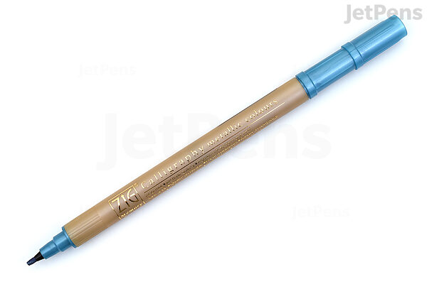 2/5mm Metallic Blue Memory System Calligraphy Marker @ Raw