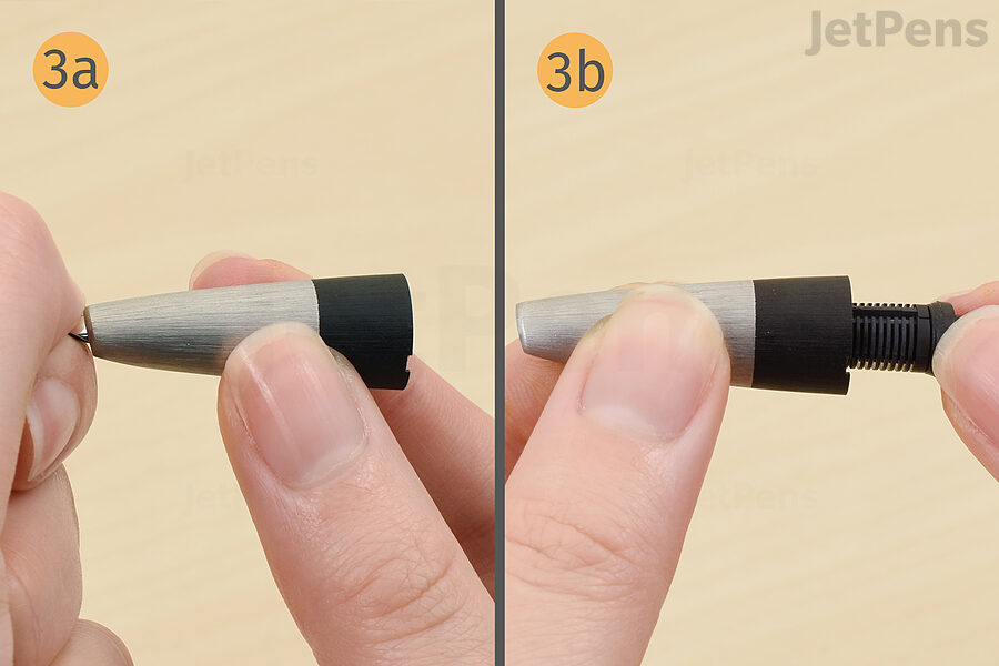Step 3: Remove the Nib and Feed from Grip Section