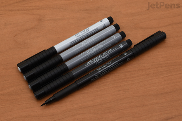 Faber-Castell Faber-Castell Pitt Artist Pen Set - Essential Art, 4 Black  Pens - Brush, Medium, Superfine, Extra Superfine in the Craft Supplies  department at