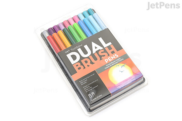 Trunk bibliotheek Psychiatrie huid Tombow Dual Brush Pen - 20 Pen Set - Perfect Blends Palette | JetPens