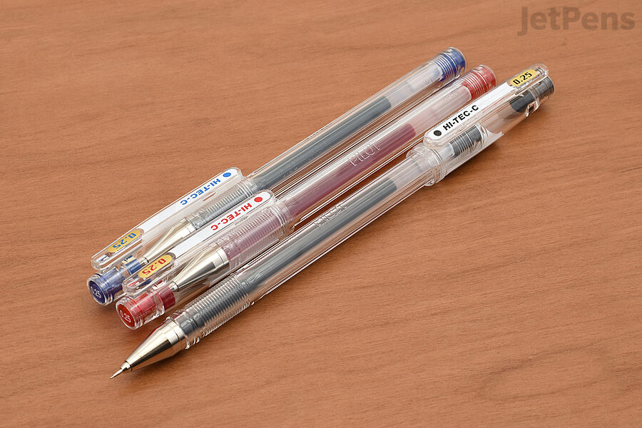 The Pilot Hi-Tec-C comes with tips as miniscule as 0.25 mm.