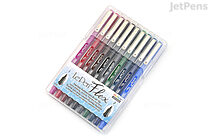 Marvy Le Pen Flex Brush Pen - Primary - 10 Color Set - MARVY 4800-10A