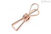 C. Ching Fishtail Clips - 18 mm - Rose Gold - CCHING CC-175A