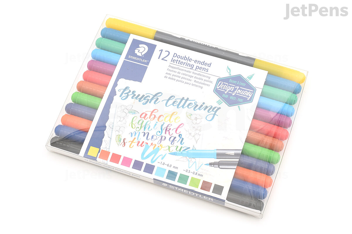 12 Colors Art Markers Soft Brush Pen Needle Drawing Pens