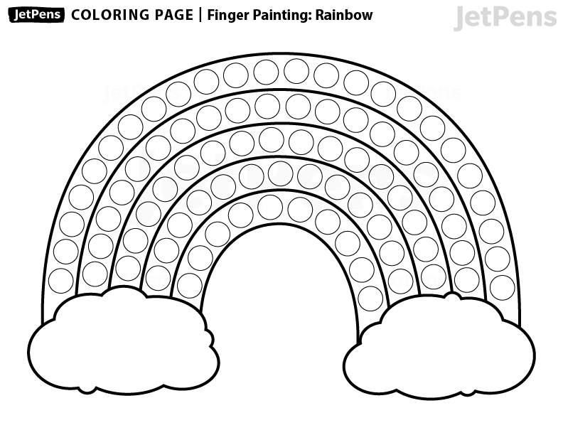 Finger Painting: Rainbow