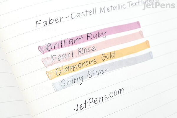 Glitter Marker Pen Set, Metallic Highlighters, Hard Head Highlighter