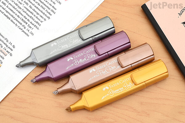 Fabercastell Metallic Highlighter Pen Single Color Choose Art Highlighter  Pen Drawing Bright Marker Writing For Student Supplies - Highlighters -  AliExpress