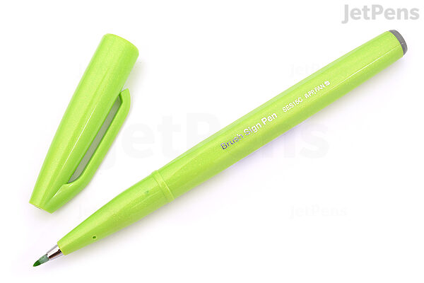 Billy binnen diamant Pentel Fude Touch Brush Sign Pen - Light Green | JetPens