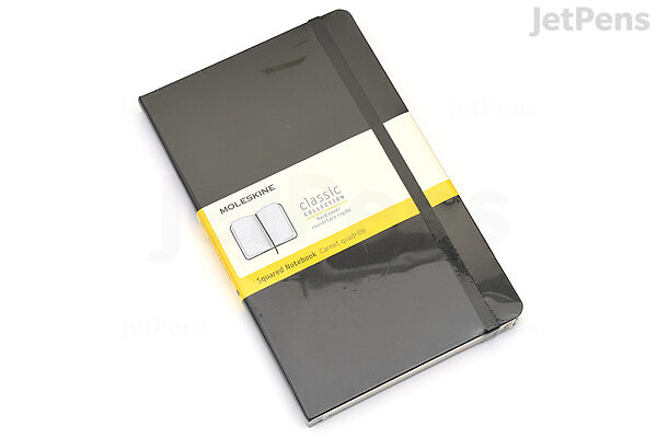 Moleskine Hardcover Classic Notebook - Black - Large (5 x 8.25) - Squared