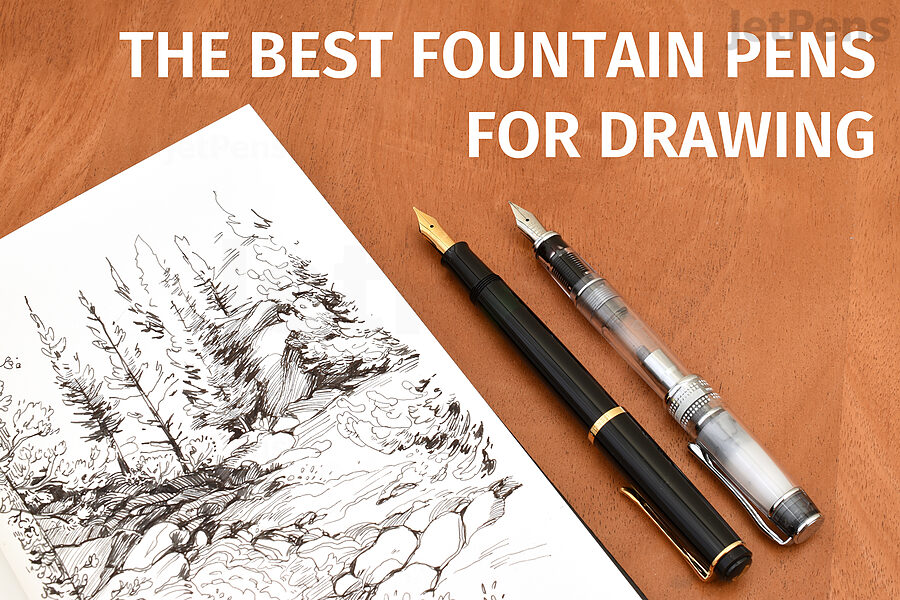 Fountain Pen Drawing Easy ~ 37+ Simple Landscape Drawing Step By Step ...