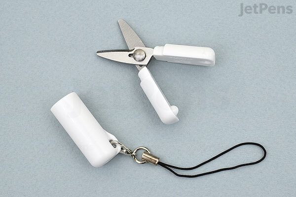 Mini White Color Scissor INS Style Portable Stainless Steel Blade