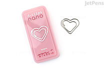 Midori D-Clips Nano Clips - Heart - Box of 16 - MIDORI 43383006