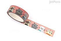 Girl of All Work Washi Tape - Cats - 15 mm x 10 m - GIRL OF ALL WORK GWT037 