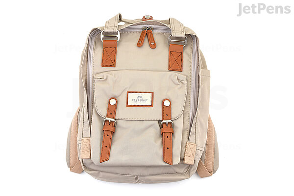 Ivory White Leather Backpack for Women Laptop Backpack Hold 