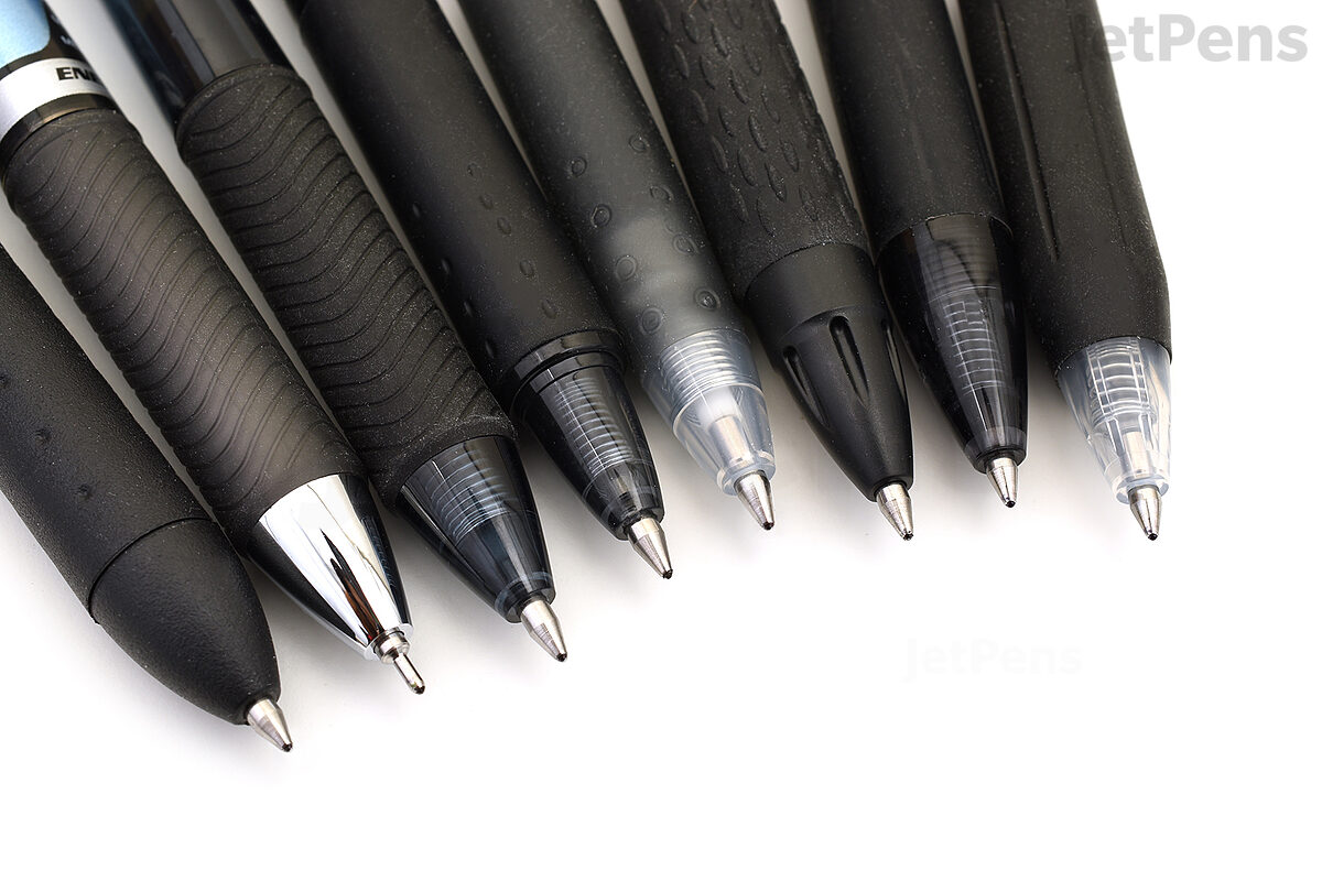 JetPens Black Gel Pen Sampler - 0.7 mm