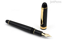 Platinum 3776 Century Fountain Pen - Black with Gold Trim - 14k Ultra Extra Fine Nib - PLATINUM PNB-15000A 1-UEF