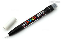 Uni Posca Paint Marker PCF-350 -  White - Brush Tip - UNI PCF350.1