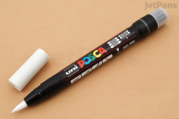 POSCA PCF-350 Brush Tipped Paint Marker Art Pen - Set of 3