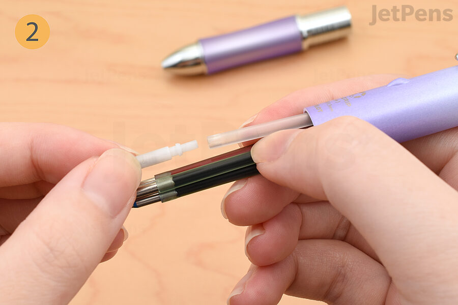 Remove the tip of the pencil component.