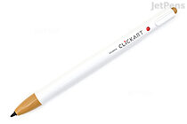 Zebra Clickart Knock Sign Pen - 0.6 mm - Light Brown - ZEBRA WYSS22-LE.13