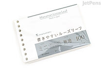 Maruman Loose Leaf Paper - B7 Modified - Easy to Write - Blank - 9 Holes - 100 Sheets - MARUMAN L1433