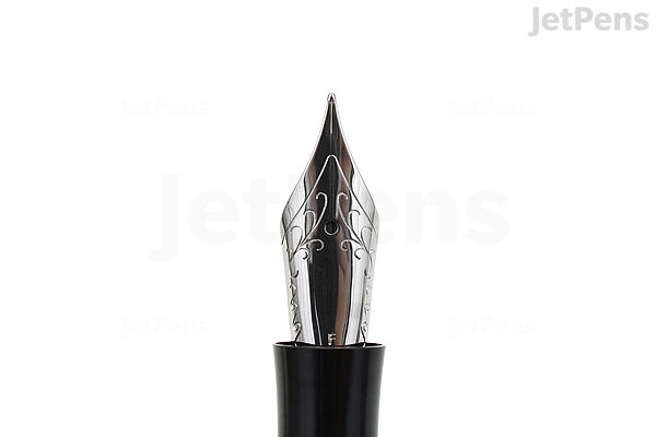 Anodized Aluminum Black Faceted Pocket Six Fountain Pen