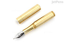 Schon DSGN Pocket Six Fountain Pen - Polished Brass - Fine Nib - SCHON DSGN 03-BS-F
