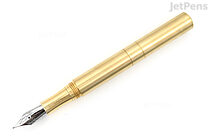 Schon DSGN Pocket Six Fountain Pen - Polished Brass - Medium Nib - SCHON DSGN 03-BS-M